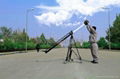 FLAMES 3.0 meter hand control camera crane ，camera jib body  3