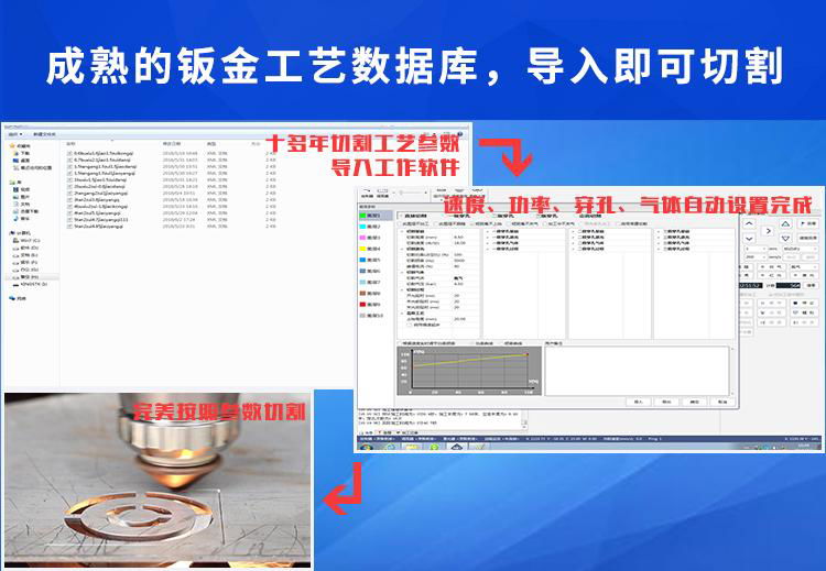 HM-G1560  500-3000w Fiber laser cutting machine 3