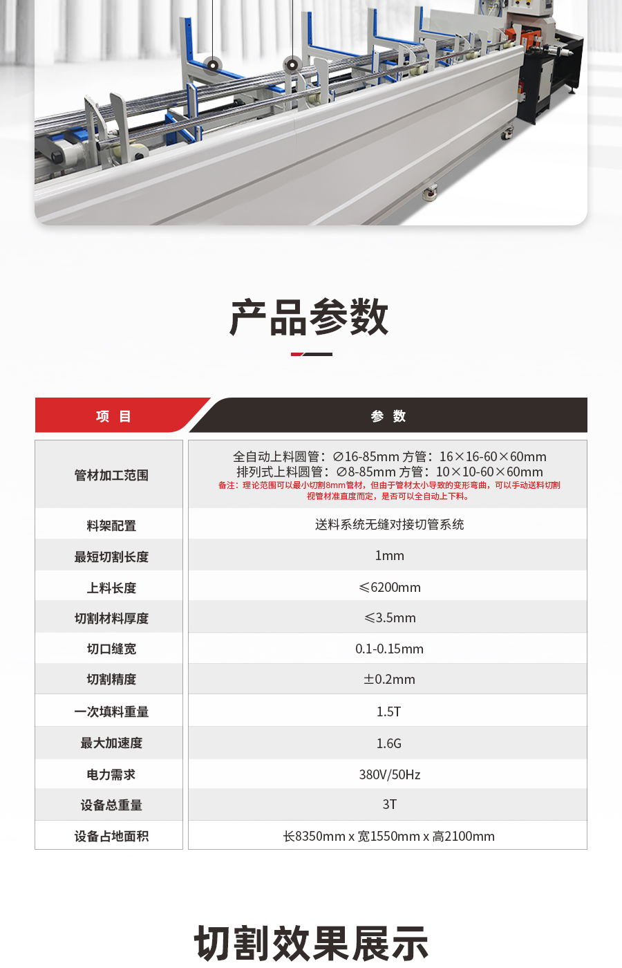 汉马激光2024新款光纤激光切管机1500-3000W6000W 5