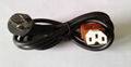 three hole  delta wire ceramic plug power cord