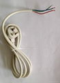 0.75 square power cord   gray - white