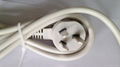 0.75 square power cord   gray - white customized wire