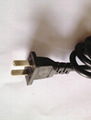 two wires copper core line     two-prong copper clad aluminum power cord