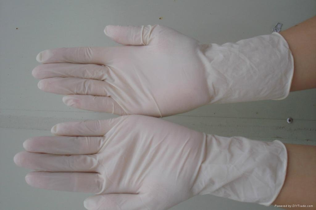 disposable 9 inches without powder anti-static dustless latex gloves 5