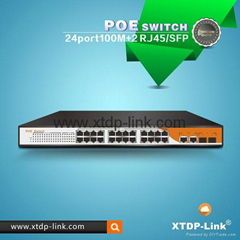 xtdp-link 24 port poe switch with 2 gigabit combo uplink 