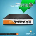 4 port gigabit poe switch with 1 uplink 1