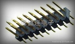 107# 2.54mm双排排针180°塑高2.54mm