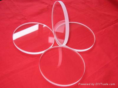 Round small quartz glass plate high tempreture resistant