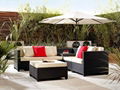 Poly rattan sofa set 1