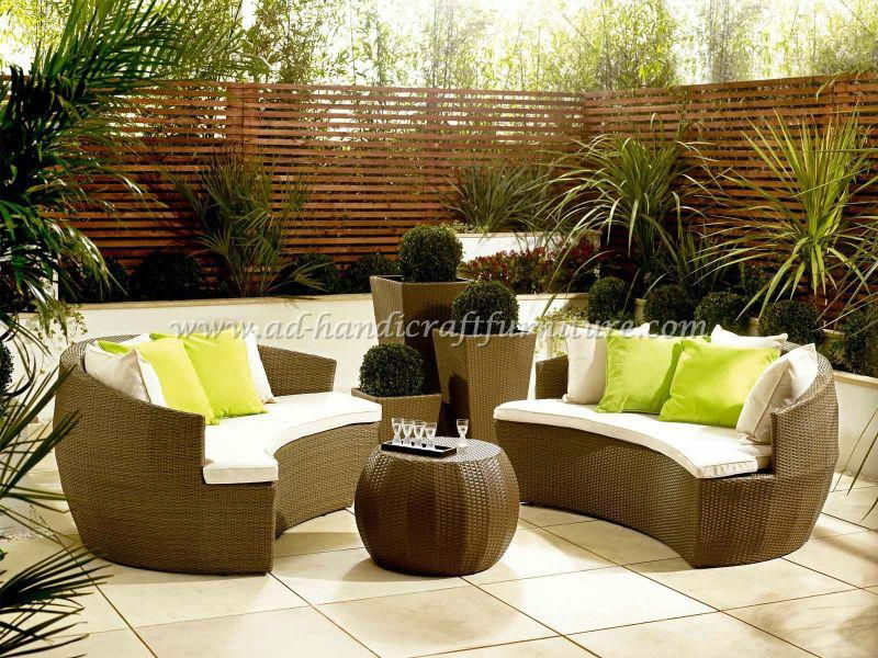 Poly rattan sofa set 2