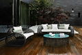 Poly rattan sofa set