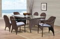 poly rattan dining set