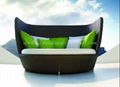 poly rattan sunbed 1