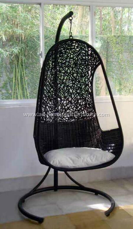 poly rattan swing chair 3