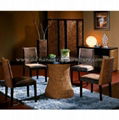 water hyacinth dining set