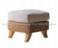 water hyacinth bench stool