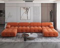 Italian L-Shape Modular Sectional Sofas