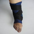 Neoprene ankle support with steel