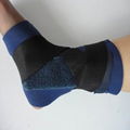 Neoprene ankle support with steel inserts