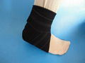 Neoprene ankle support with steel inserts
