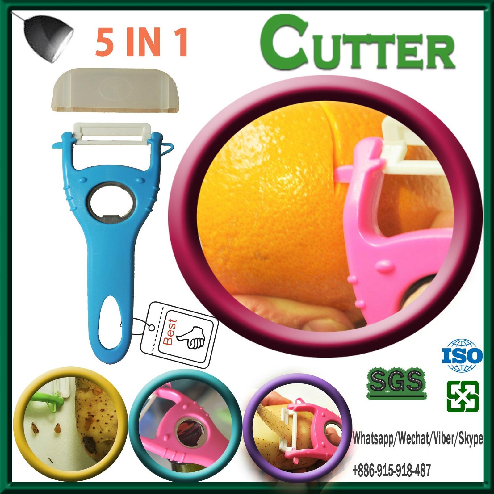 The lowest price Taiwan making kitchen accessories apple and potato peeler  4