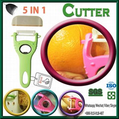 Multifunctional kitchen gadgets cassava peeler with stainless steel  peeler