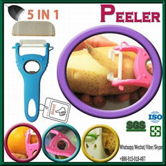 Hot sale the best 5 in 1 kitchen ware stainless steel potato peeler