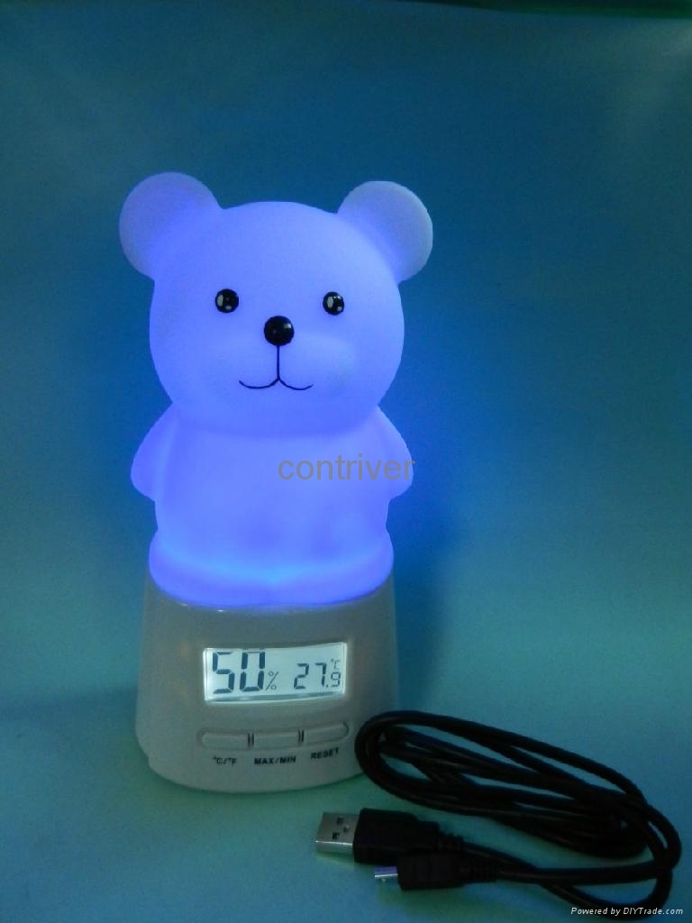Night light with thermometer and Hygrometer BL101 (Hong Kong