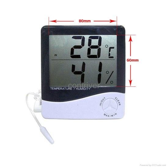 large display in/out digital thermometer & Hygrometer