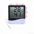 large display in/out digital thermometer & Hygrometer 1