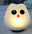 NL36 Owl silicone baby night light