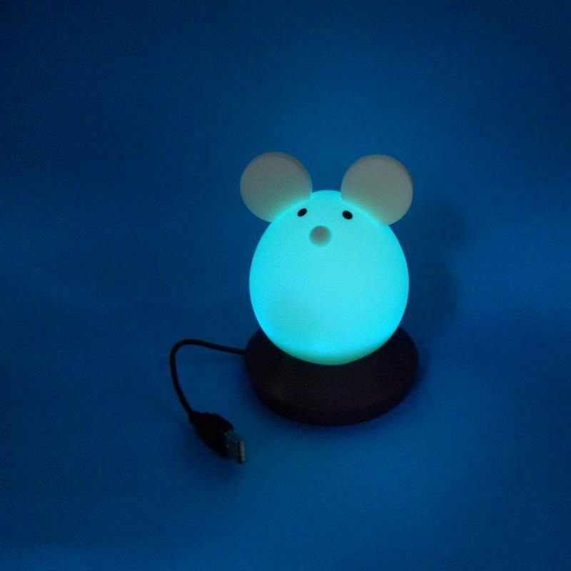 NL111  Mouse silicone LED Night light  2