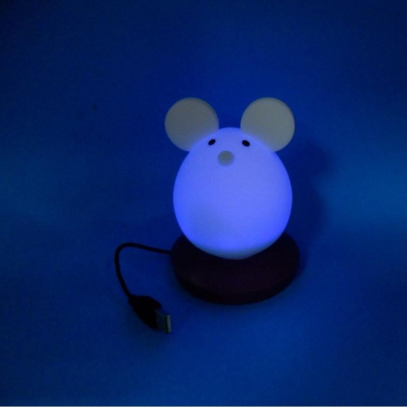 NL111  老鼠硅膠LED夜燈 3