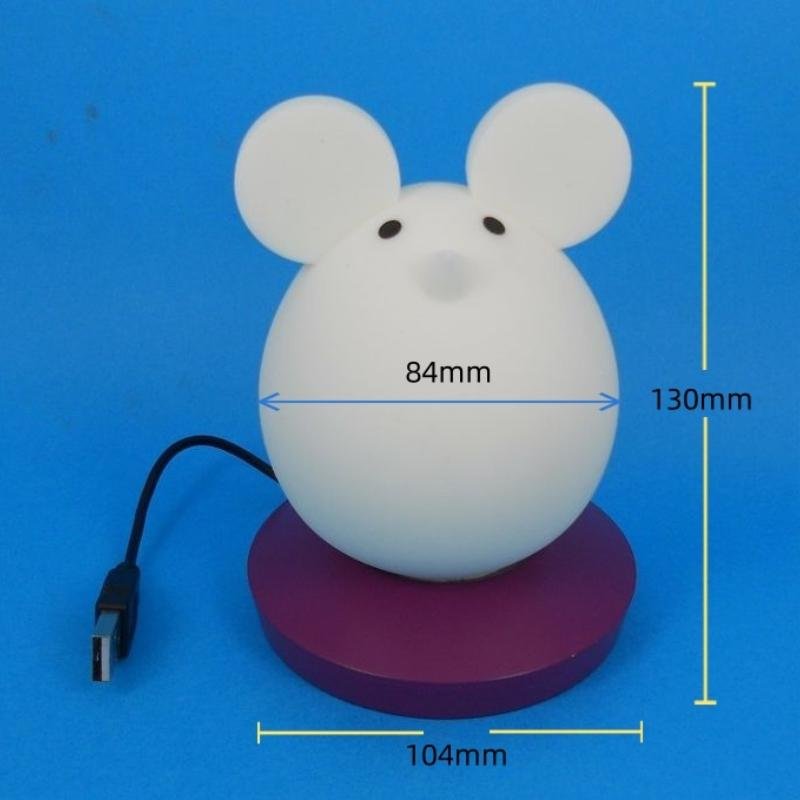 NL111  Mouse silicone LED Night light  5
