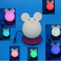 NL111  Mouse silicone LED Night light 