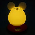 NL211  Mouse silicone LED Night light with thermometer 6