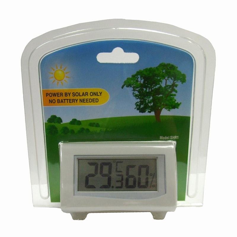 SHR1  Solar Digital Hygrometer thermometer  4