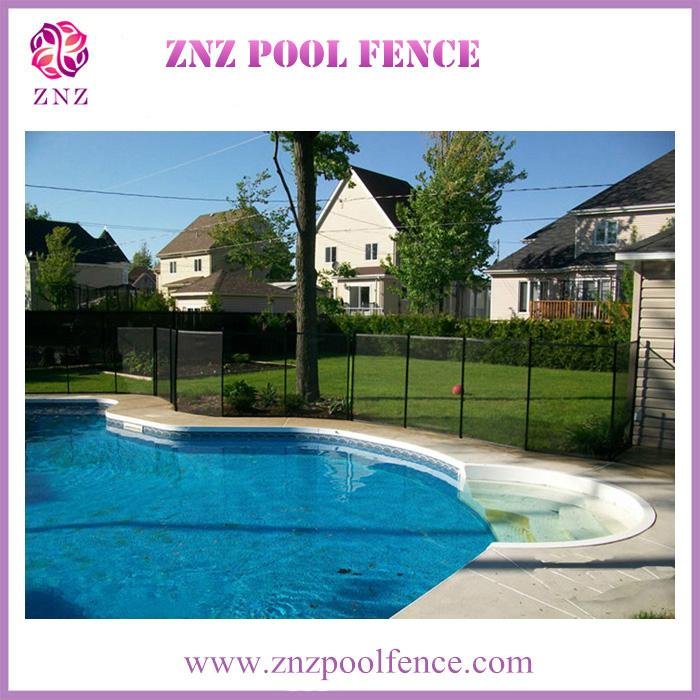 ZNZ passed SGS certification swimming security aluminum mesh fabric vinyl fence  2