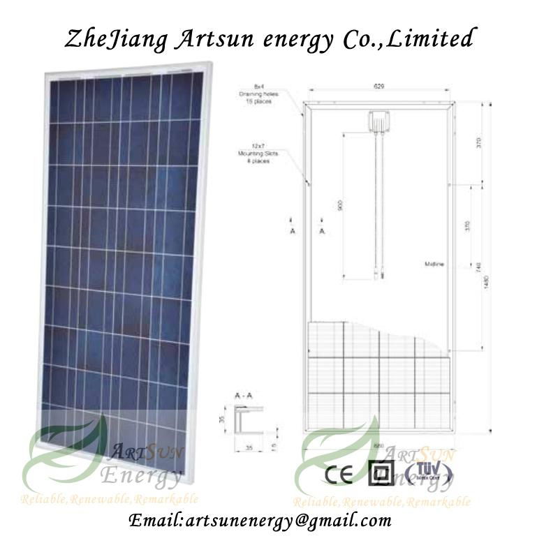 Poly Solar panel 140W-160W 3