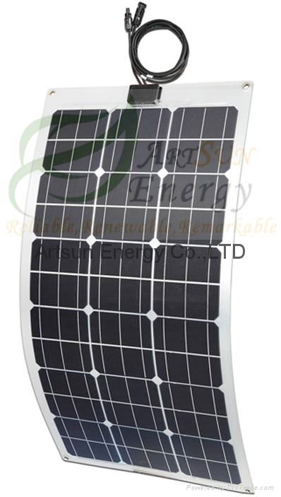 Hot 75W Semi-Flexible solar Panel