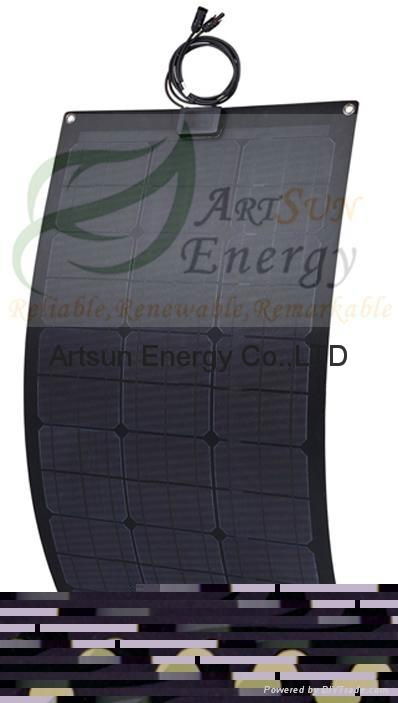 Hot 75W Semi-Flexible solar Panel 4