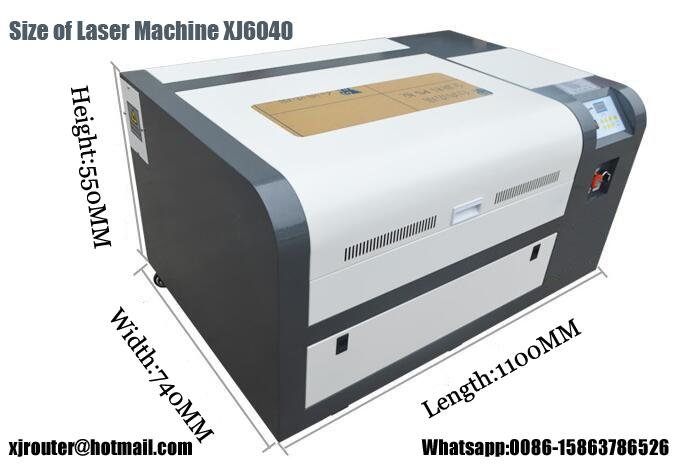 Cheap Laser Cutting and Engraving Machine XJ6040C 2