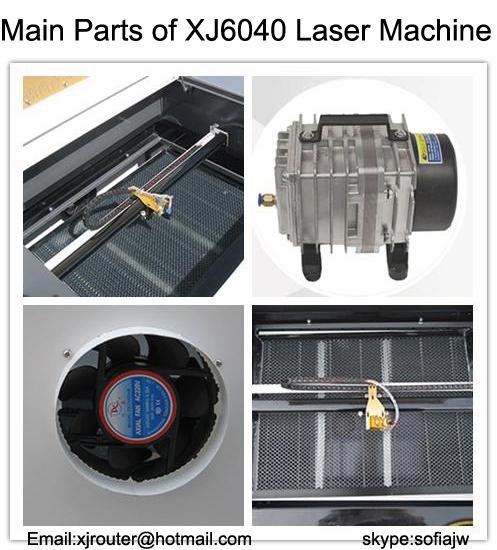 Cheap Laser Cutting and Engraving Machine XJ6040C 4