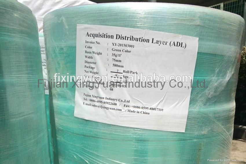 ADL nonwoven fabric raw materials for making diapers 5