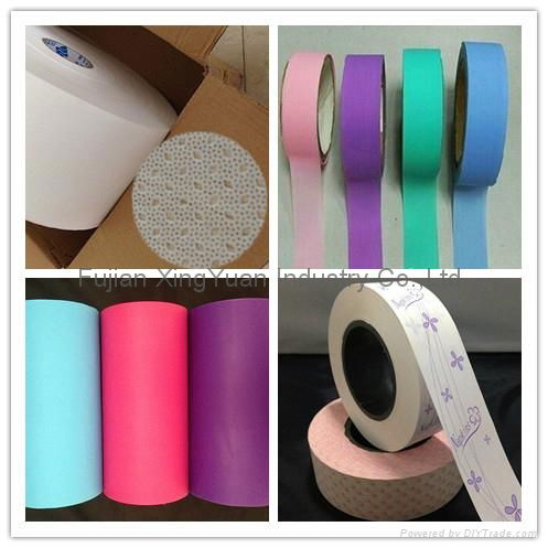 Silicon release paper for sanitary napkins