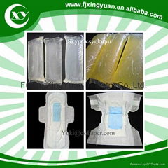 Hot melt glue adhesive for diapers and sanitary pads