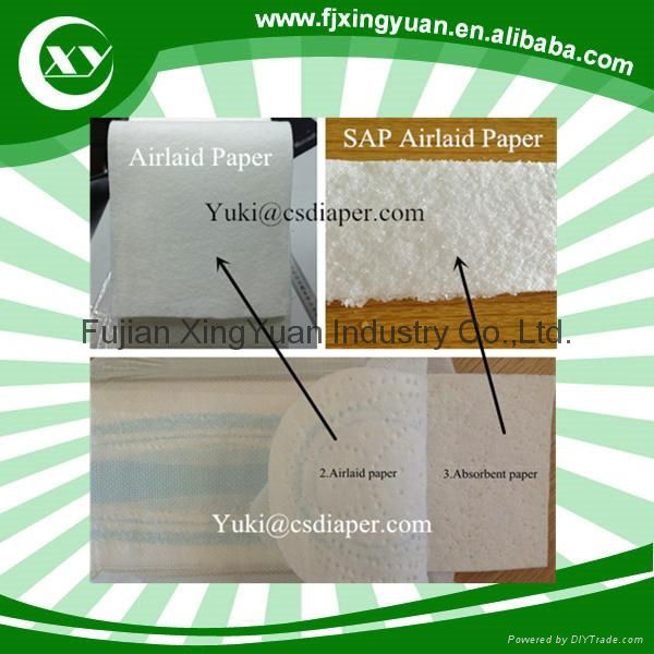 Sanitary Napkins Air Laid Paper