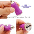 universal portable mini USB car charger for iPhone Samsung smartphons 4