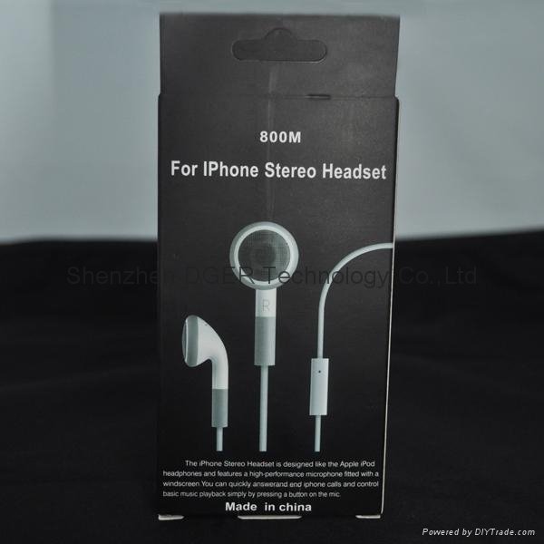 3.5mm earphone headphone for iPhone with MIC 5