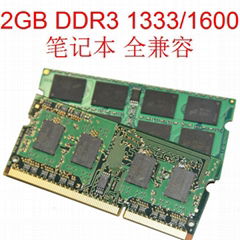 DDR3 2GB SODIMM PC3-10600s 1333Mhz 204Pin CL9 Notebook Laptop Ram Memory